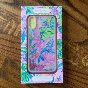 NIB Lilly Pulitzer Mermaid Glitter iPhone Case
